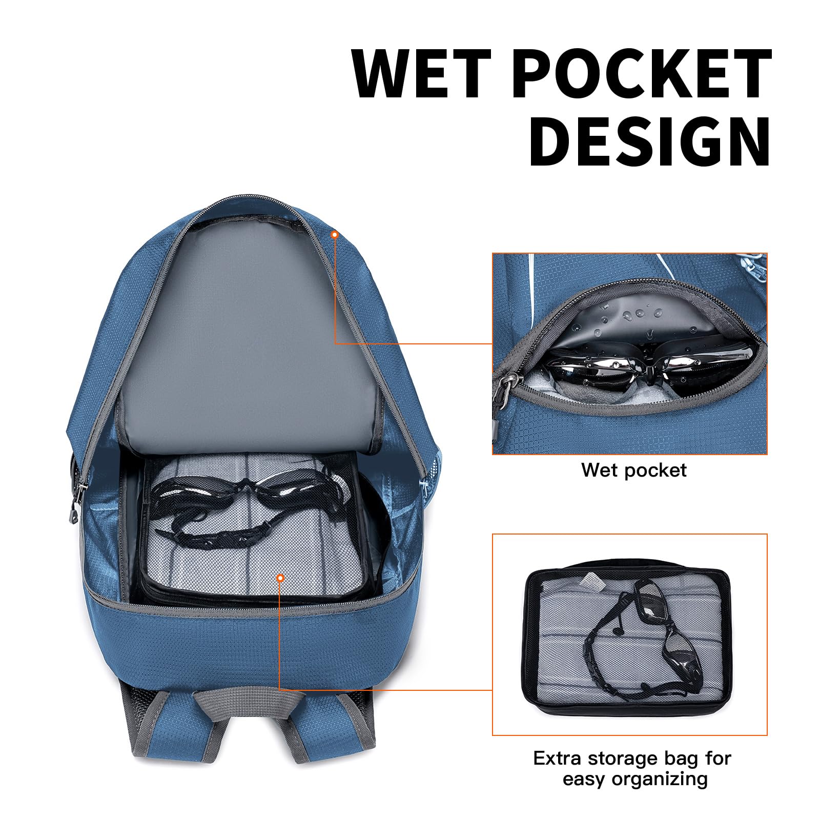 Foto 3 pulgar | Mochila Miycoo Ultraligera, Plegable, 45 L, Impermeable - Venta Internacional.