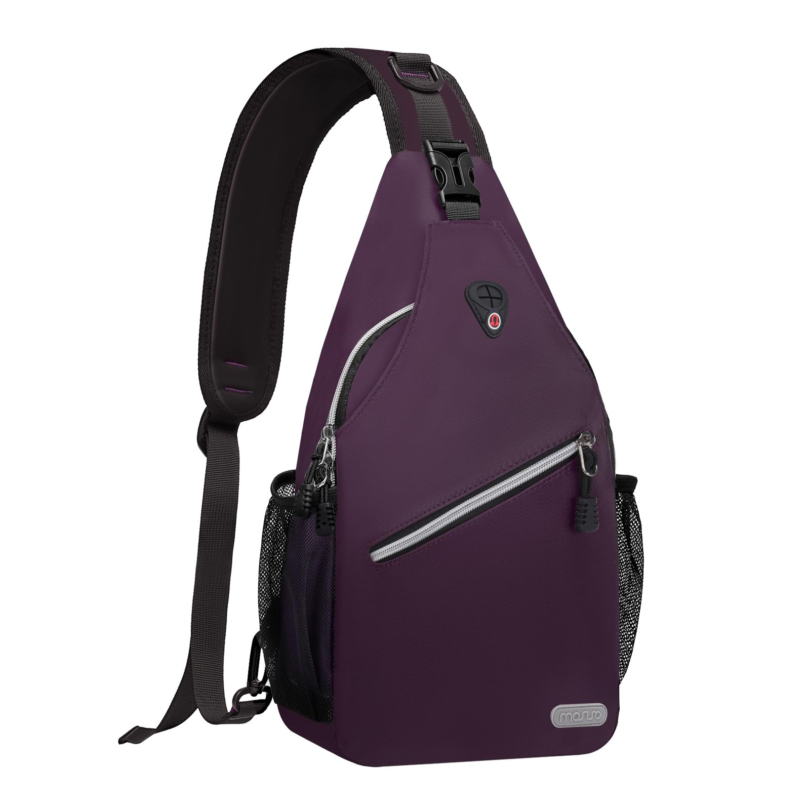 Mochila Tipo Bandolera Mosiso Morada Para Viajes Y Senderismo - Venta Internacional.