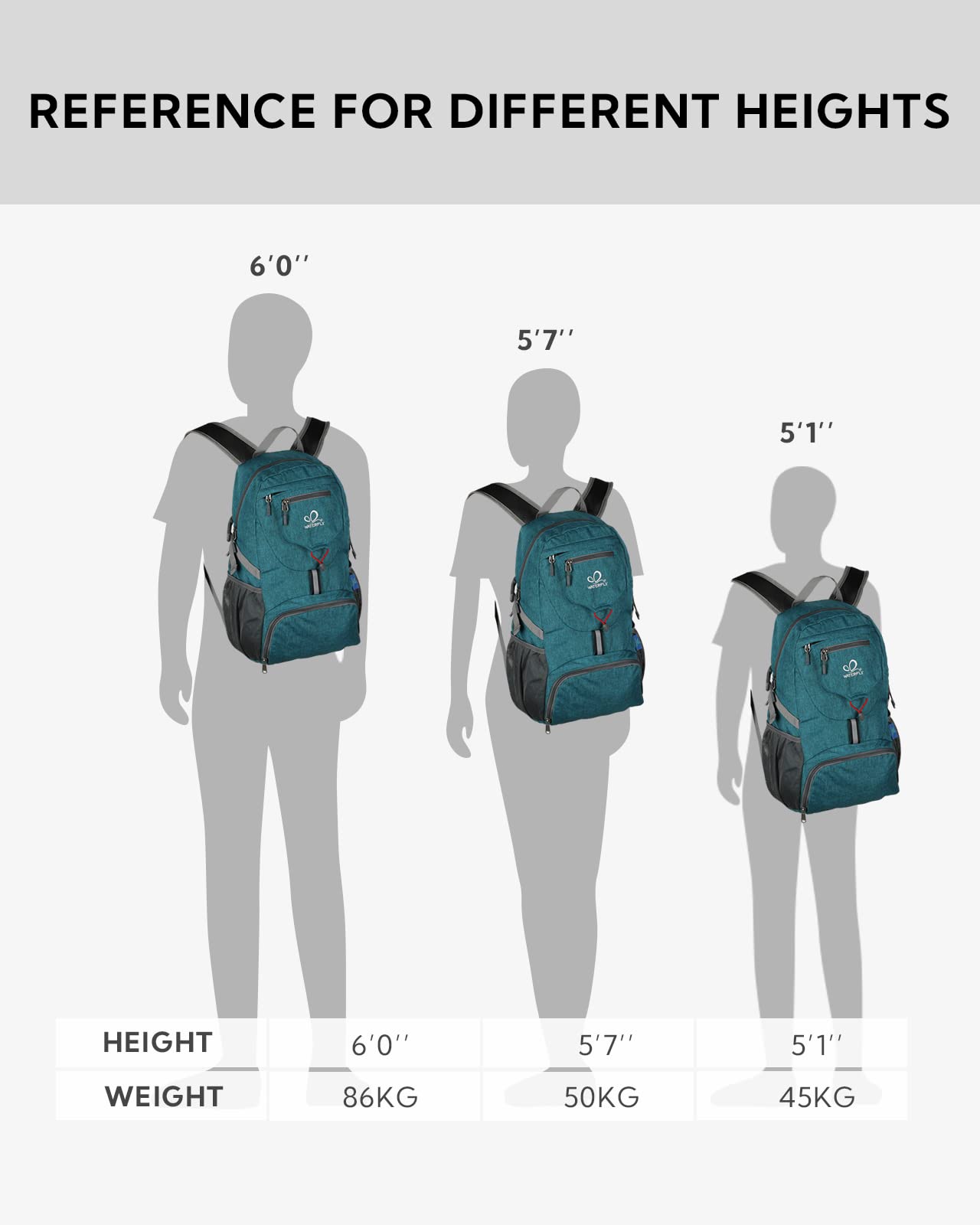 Foto 2 | Mochila Waterfly Pequeña, Ligera Y Plegable De 20 Litros Para Viajes - Venta Internacional.