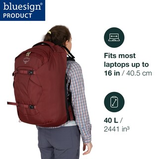 Foto 2 | Mochila De Viaje Osprey Fairview 40l Para Mujer - Winter Blue - Venta Internacional.