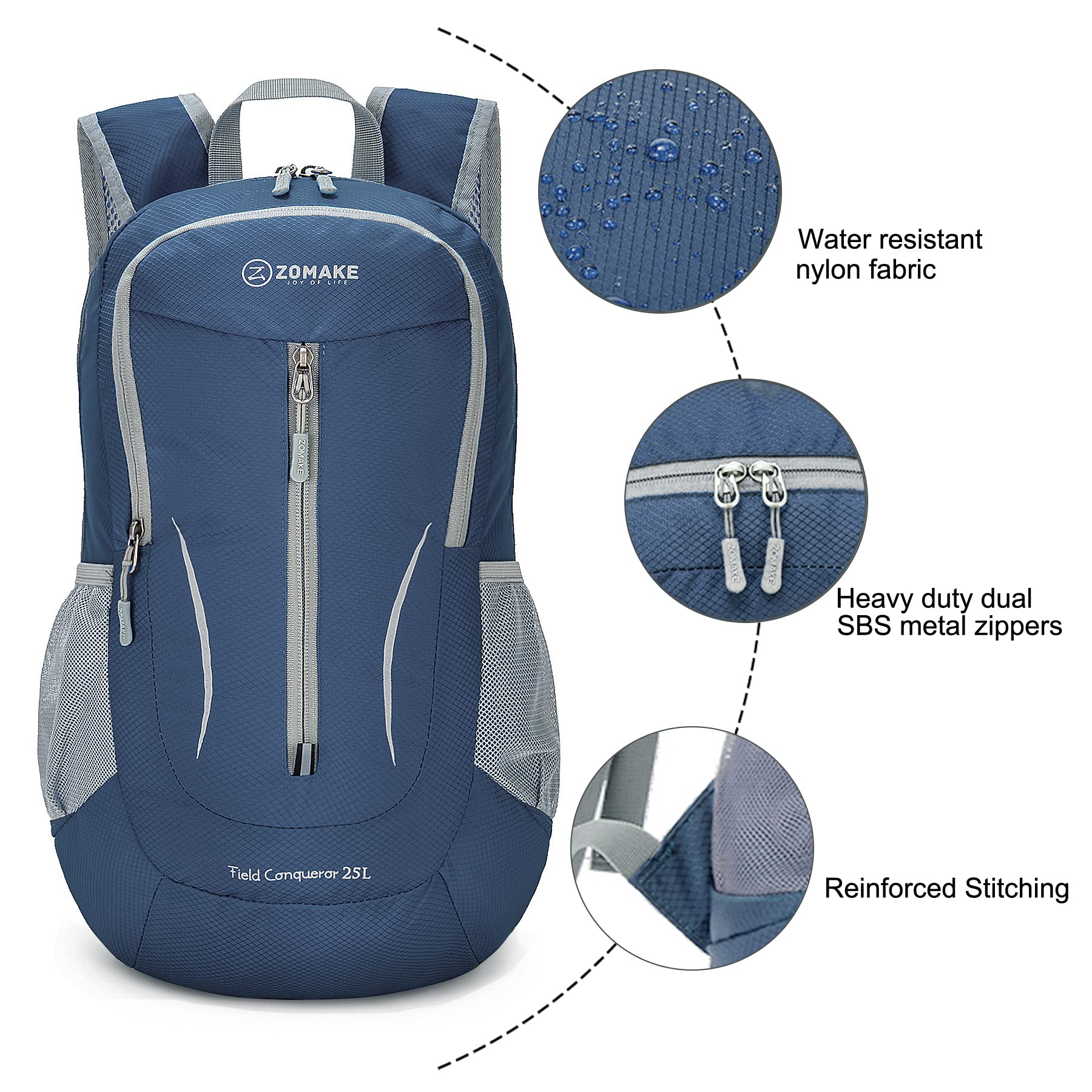Foto 6 pulgar | Mochila Zomake Ultraligera, Plegable, 25 L, Resistente Al Agua - Venta Internacional.