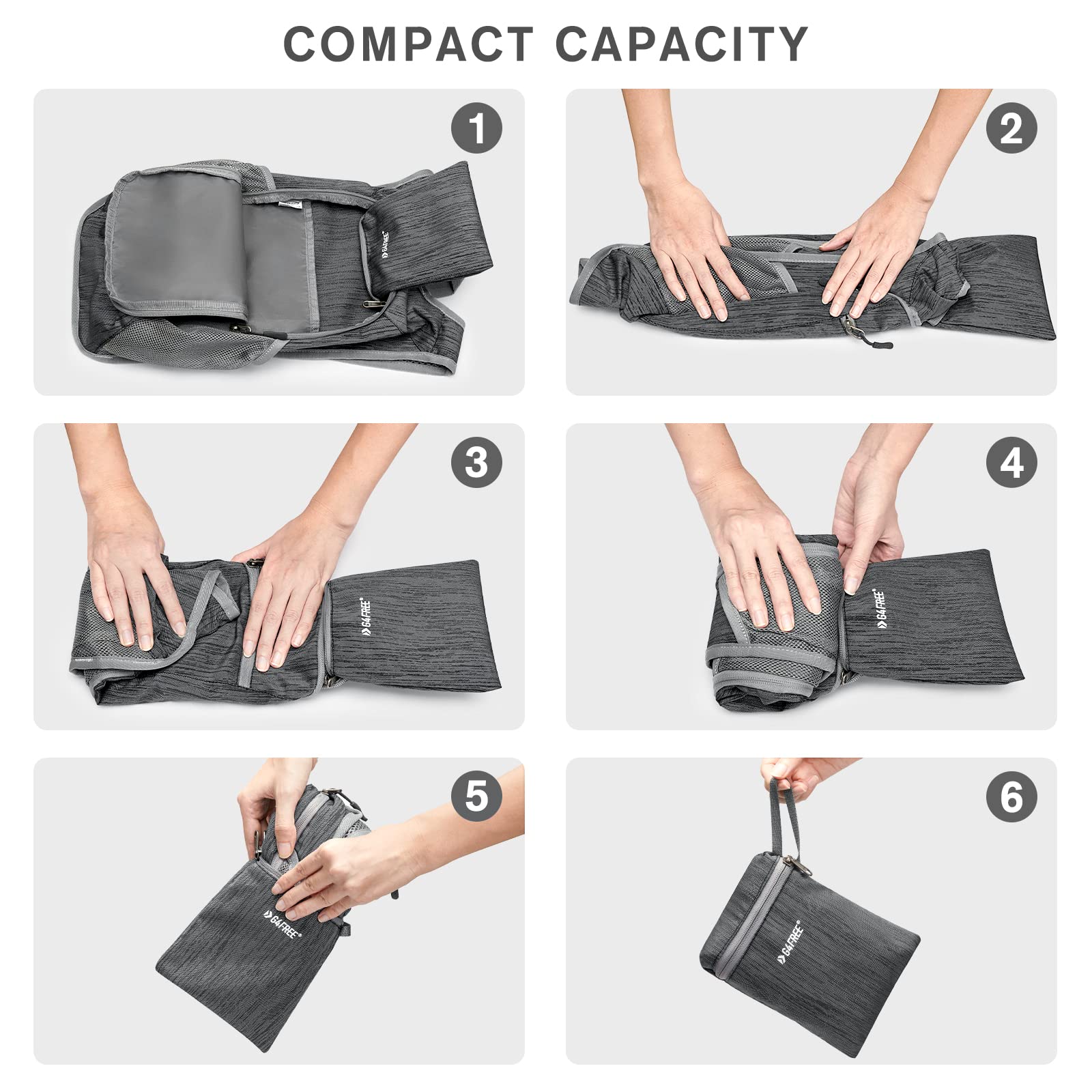 Foto 7 pulgar | Mochila De Senderismo G4free Ligera De 10 L/15 L, Plegable E Impermeable - Venta Internacional.