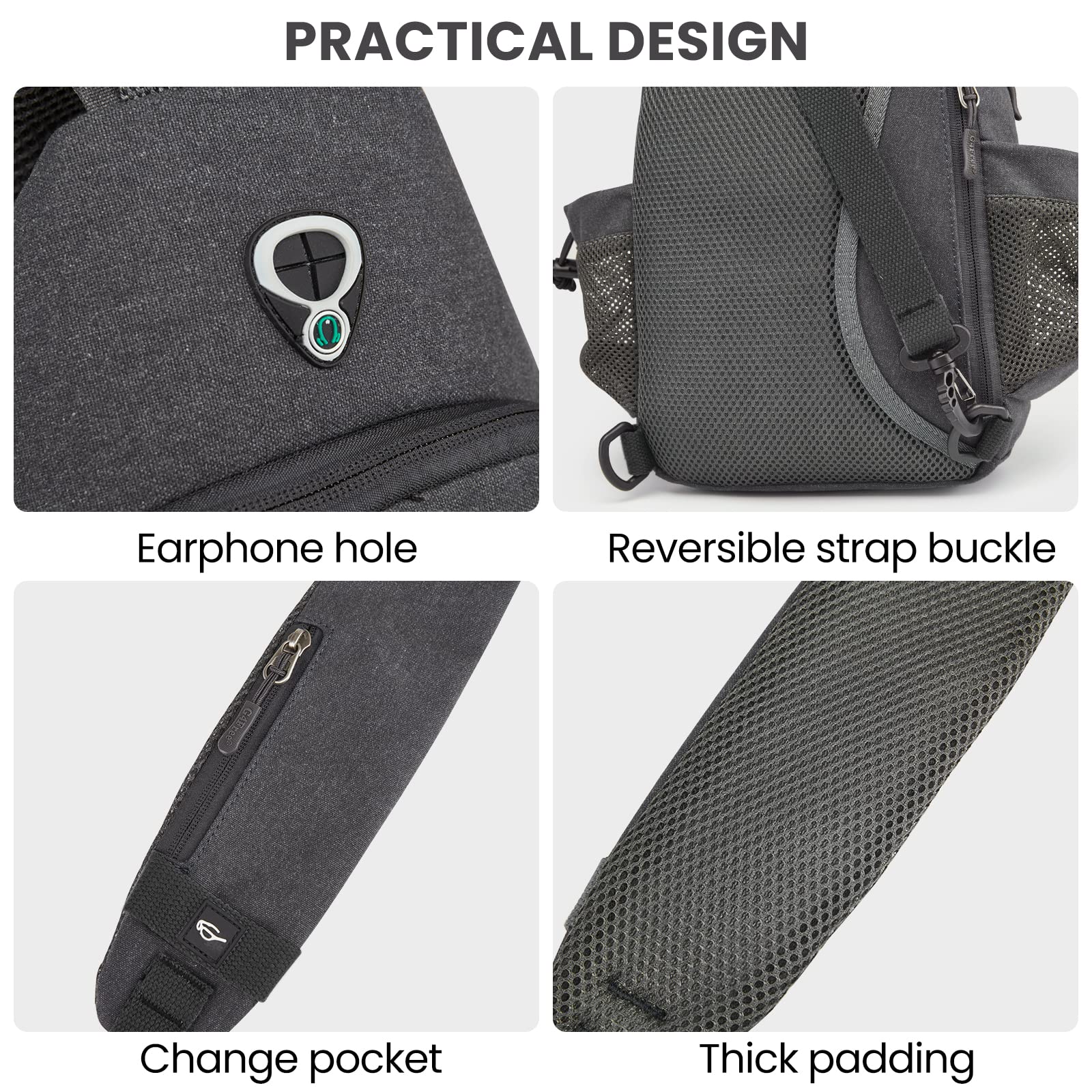 Foto 7 pulgar | Mochila Bandolera De Lona G4free Con Bloqueo Rfid - Venta Internacional.