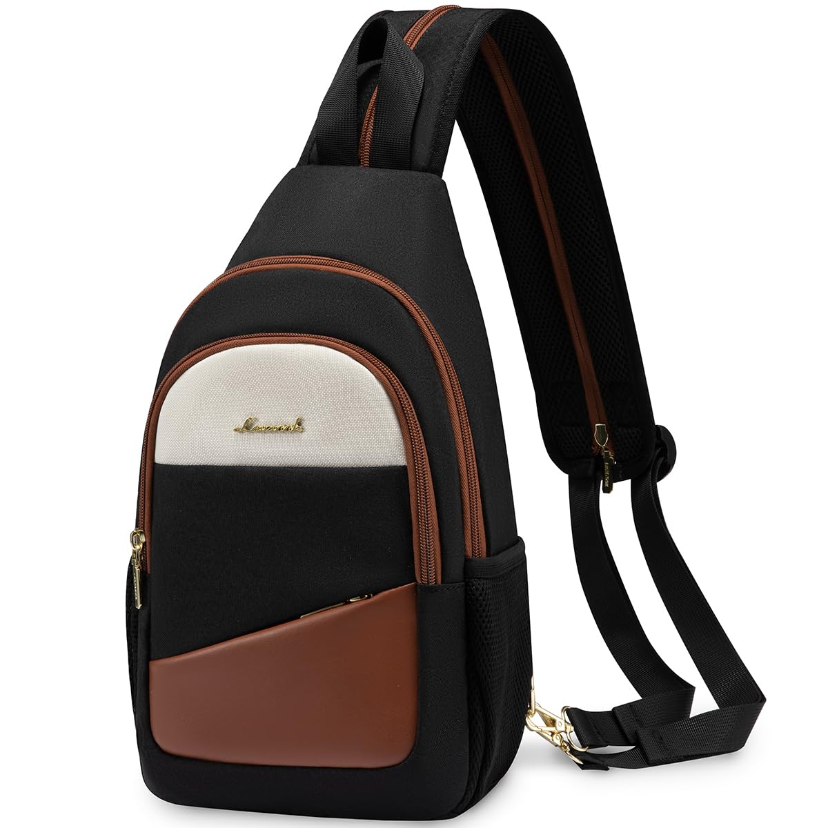 Bandolera Lovevook Para Mujer, Mochila Convertible, Color Negro - Venta Internacional.