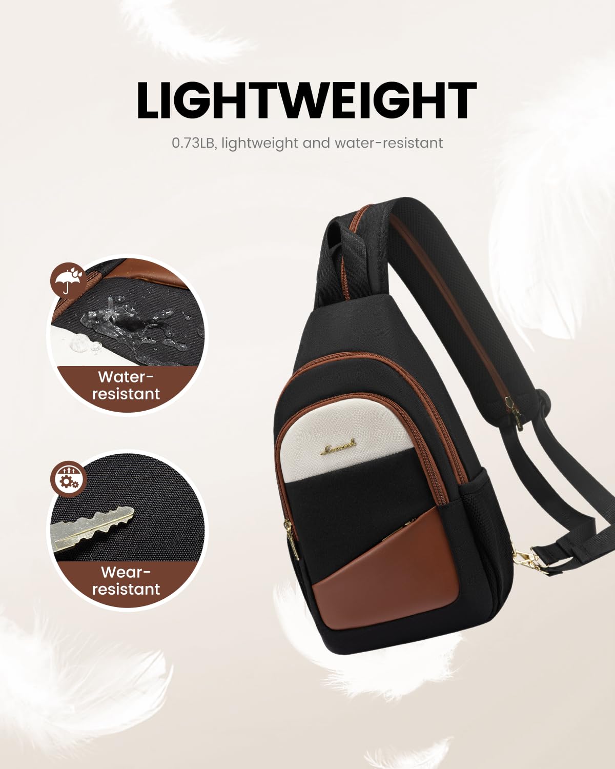 Foto 6 pulgar | Bandolera Lovevook Para Mujer, Mochila Convertible, Color Negro - Venta Internacional.