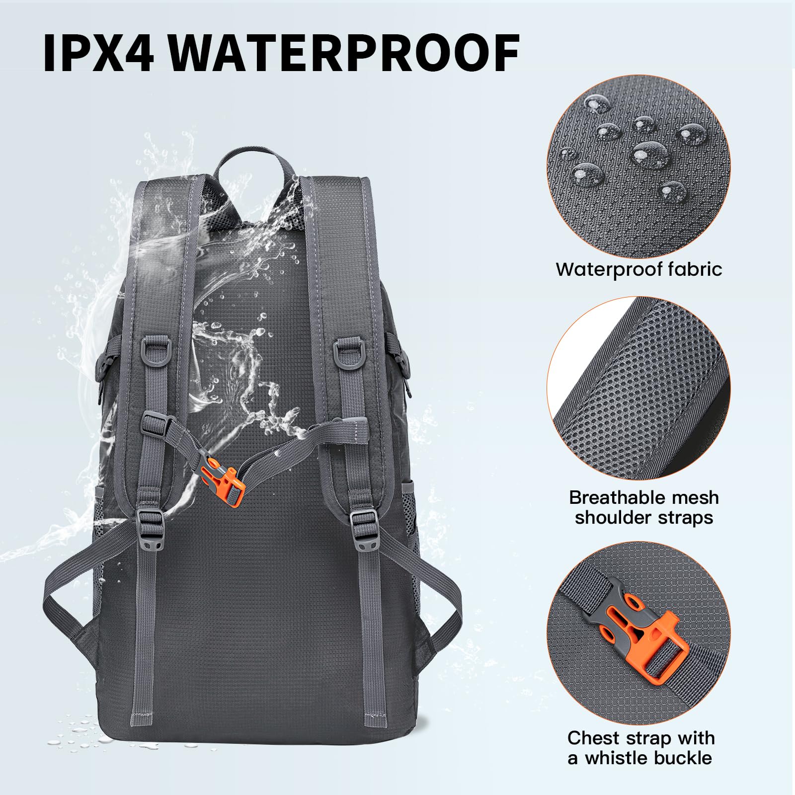 Foto 5 pulgar | Mochila Miycoo Ultraligera De 45 Litros Impermeable Para Viajes - Venta Internacional.