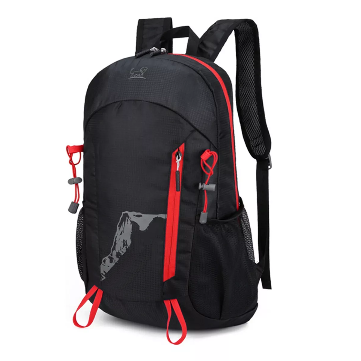 Foto 2 pulgar | Mochila Senderismo Portátil Bolsa Hombro Plegable Impermeable Eo Safe Imports Esi-18220 Negro