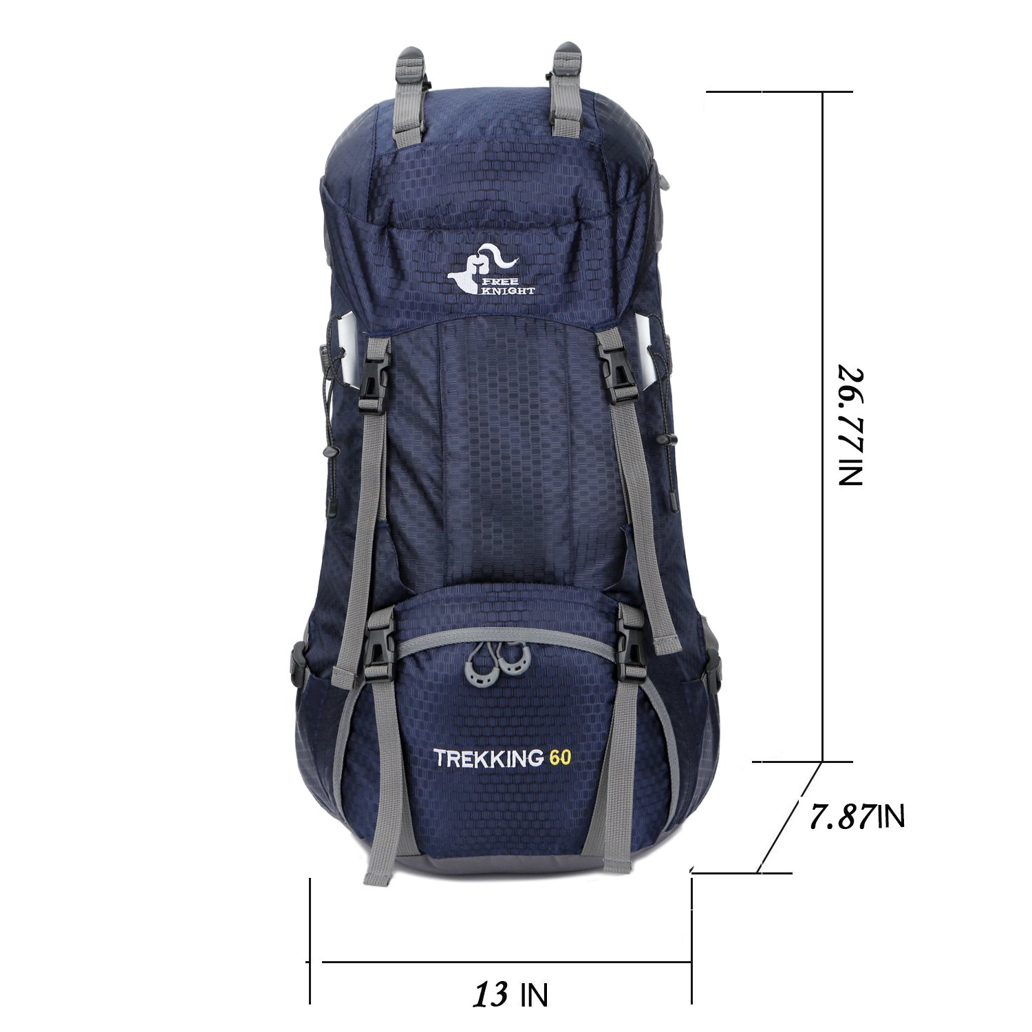 Foto 3 pulgar | Mochila Bseash Impermeable De 60 Litros Para Senderismo Y Acampada Con Funda Para Lluvia - Venta Internacional.