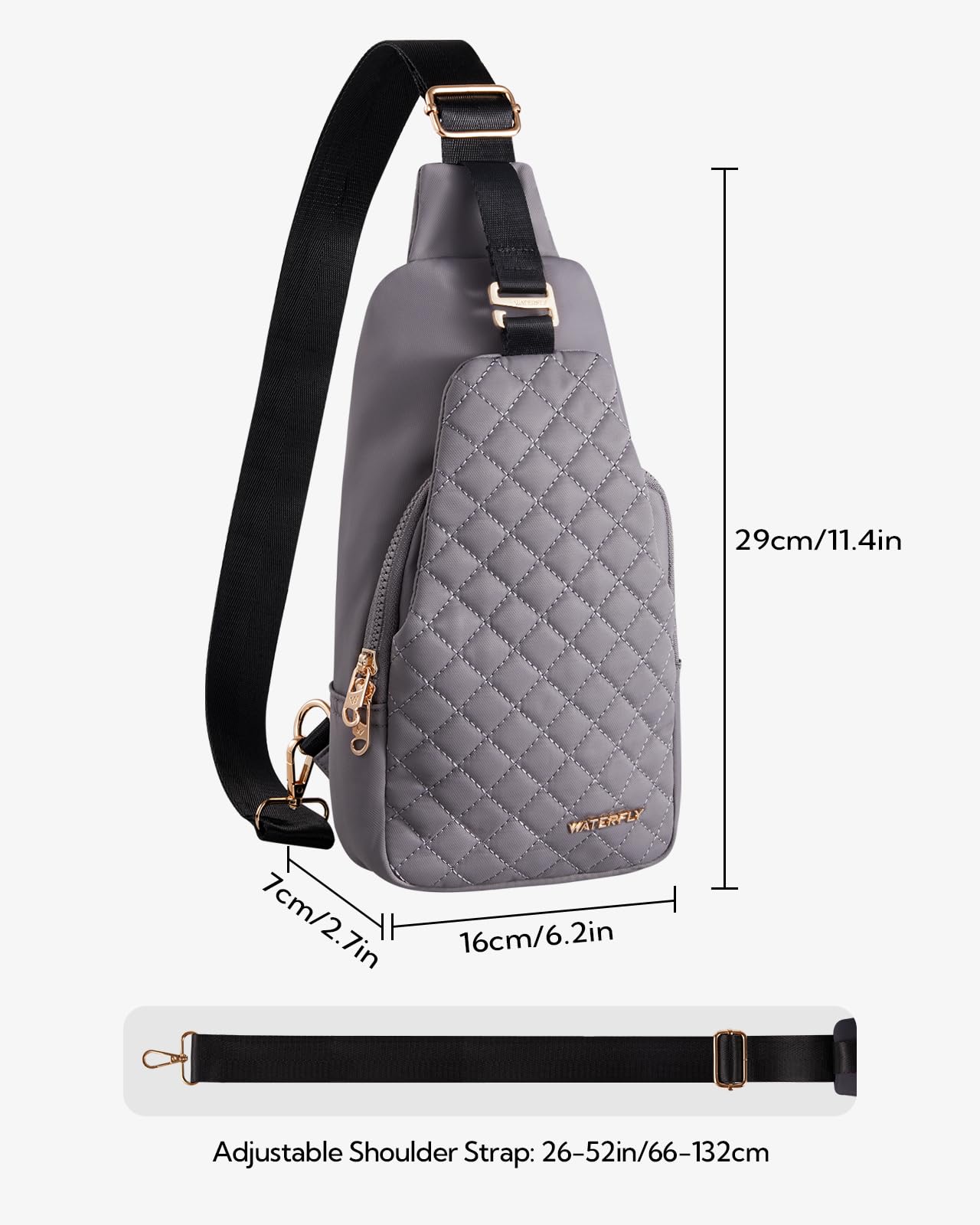 Foto 4 pulgar | Mochila Tipo Bandolera Waterfly, Moderna Bolsa De Pecho Para Mujeres Y Hombres - Venta Internacional.