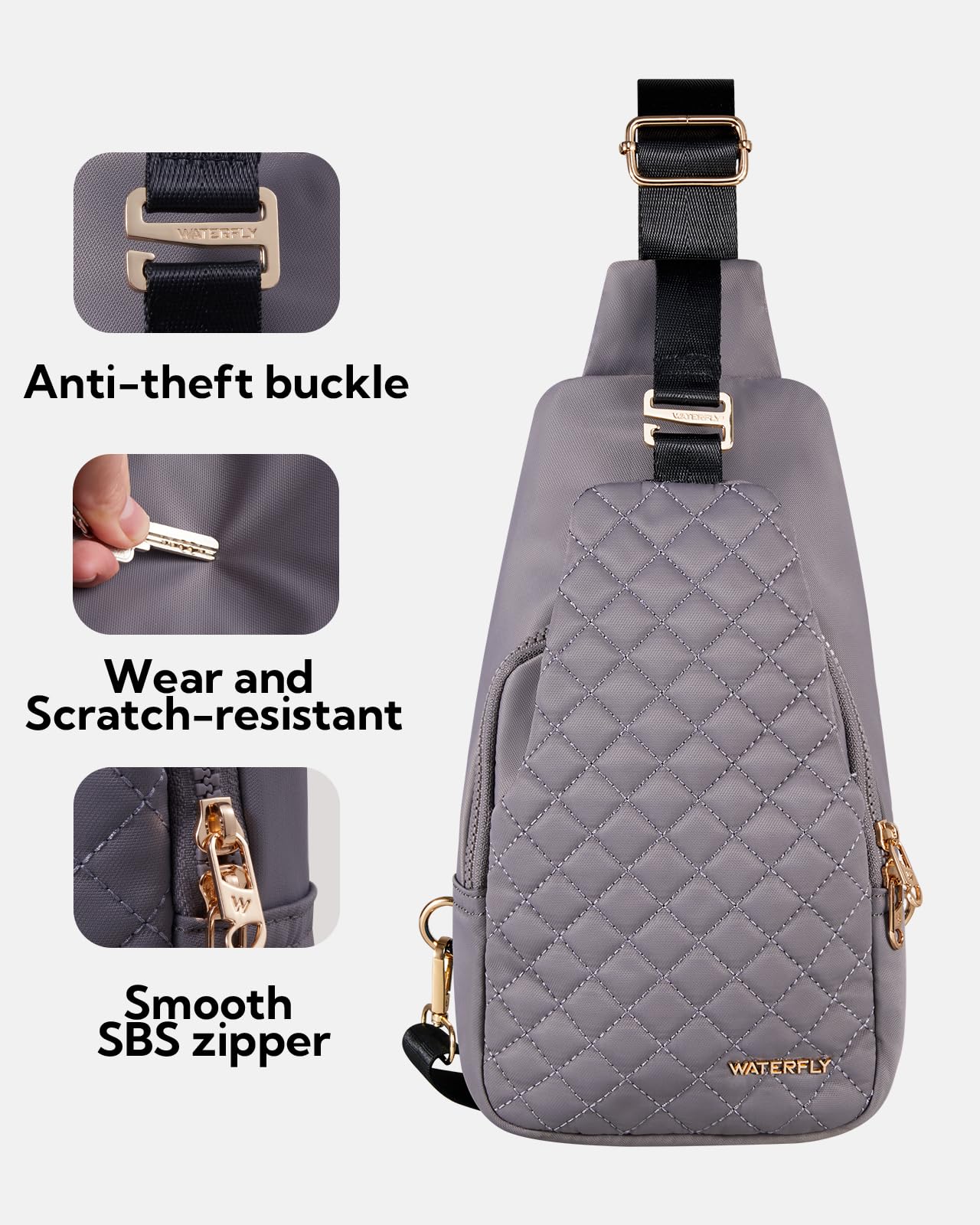 Foto 5 pulgar | Mochila Tipo Bandolera Waterfly, Moderna Bolsa De Pecho Para Mujeres Y Hombres - Venta Internacional.