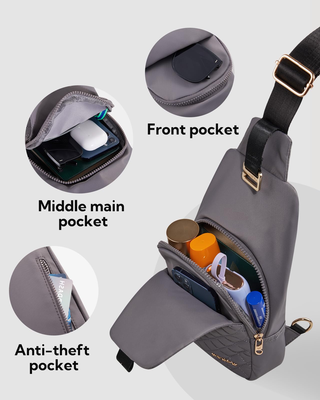 Foto 6 pulgar | Mochila Tipo Bandolera Waterfly, Moderna Bolsa De Pecho Para Mujeres Y Hombres - Venta Internacional.
