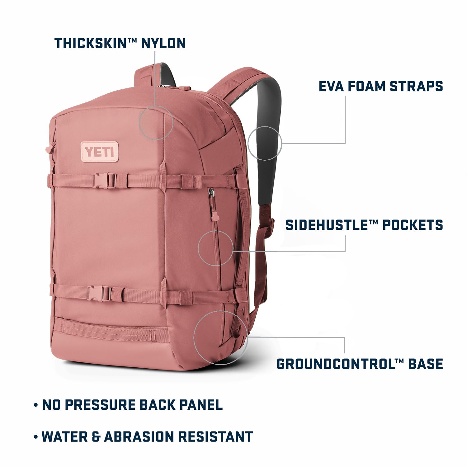 Foto 3 pulgar | Mochila Yeti Crossroads 35l Sandstone Pink Resistente Al Agua - Venta Internacional.