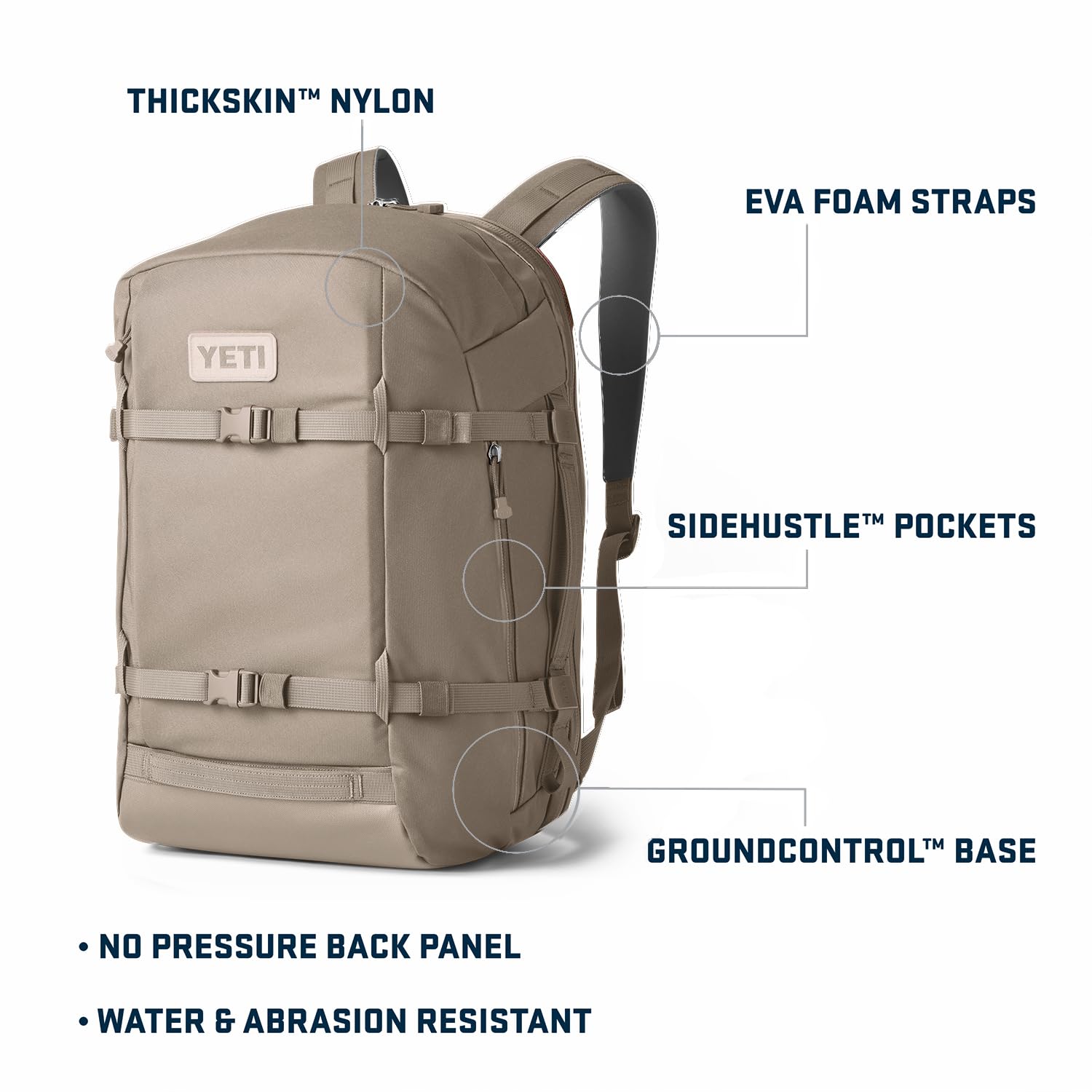 Foto 2 | Mochila Yeti Crossroads 35l Cape Dark Taupe Resistente Al Agua - Venta Internacional.