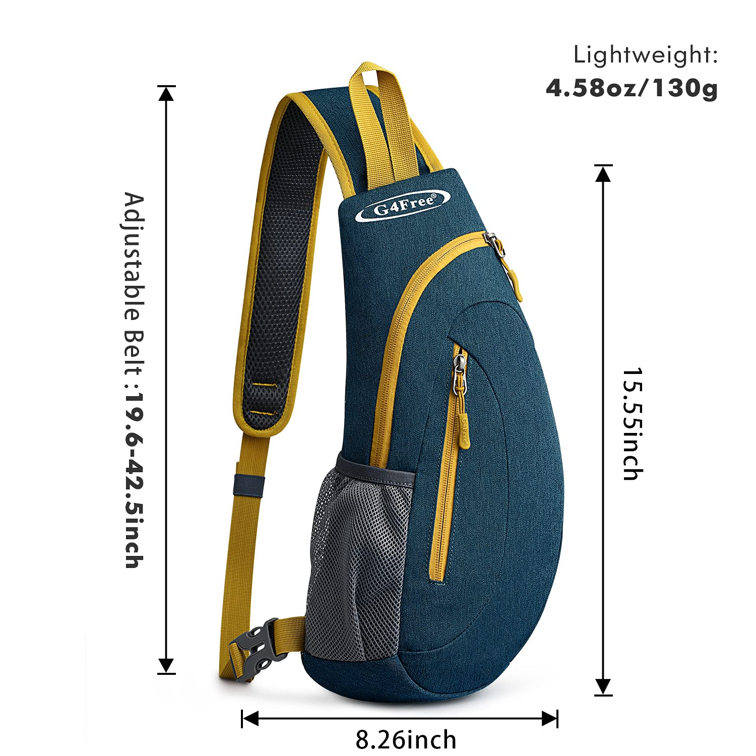 Foto 4 pulgar | Mochila Bandolera G4free, Bandolera, Azul Oscuro - Venta Internacional.