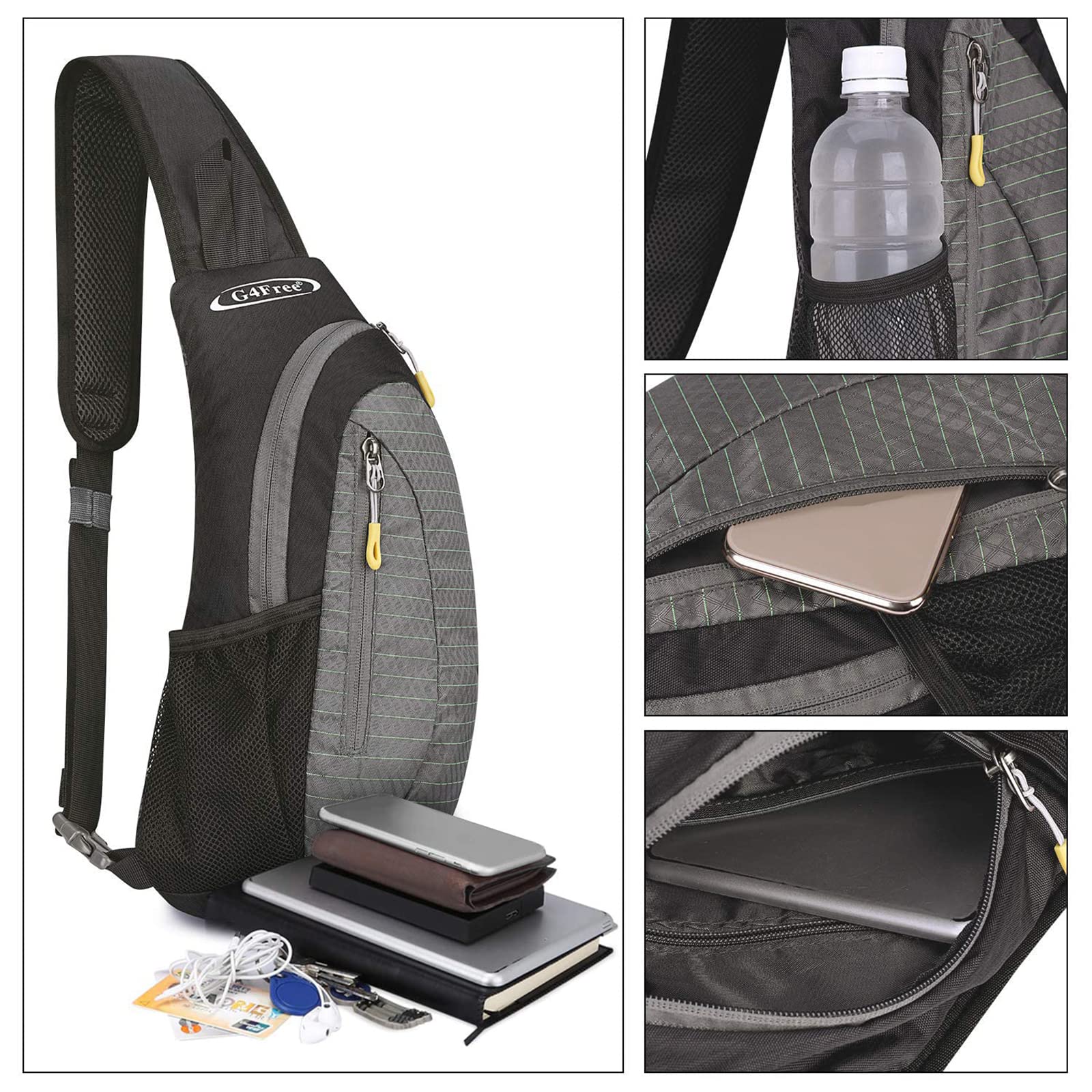 Foto 6 pulgar | Mochila Bandolera Tipo Bandolera G4free Para Hombre Y Mujer - Venta Internacional.