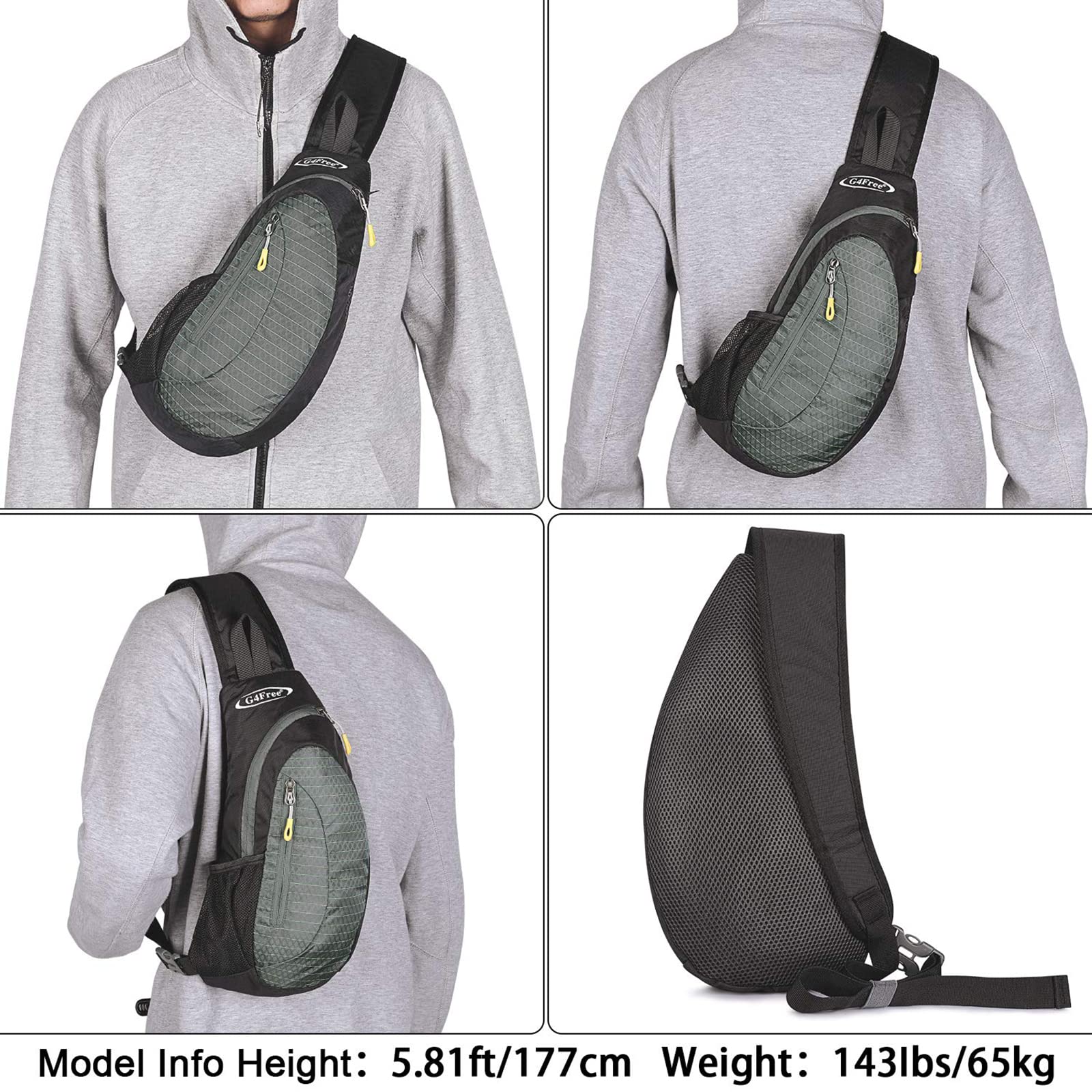 Foto 7 pulgar | Mochila Bandolera Tipo Bandolera G4free Para Hombre Y Mujer - Venta Internacional.