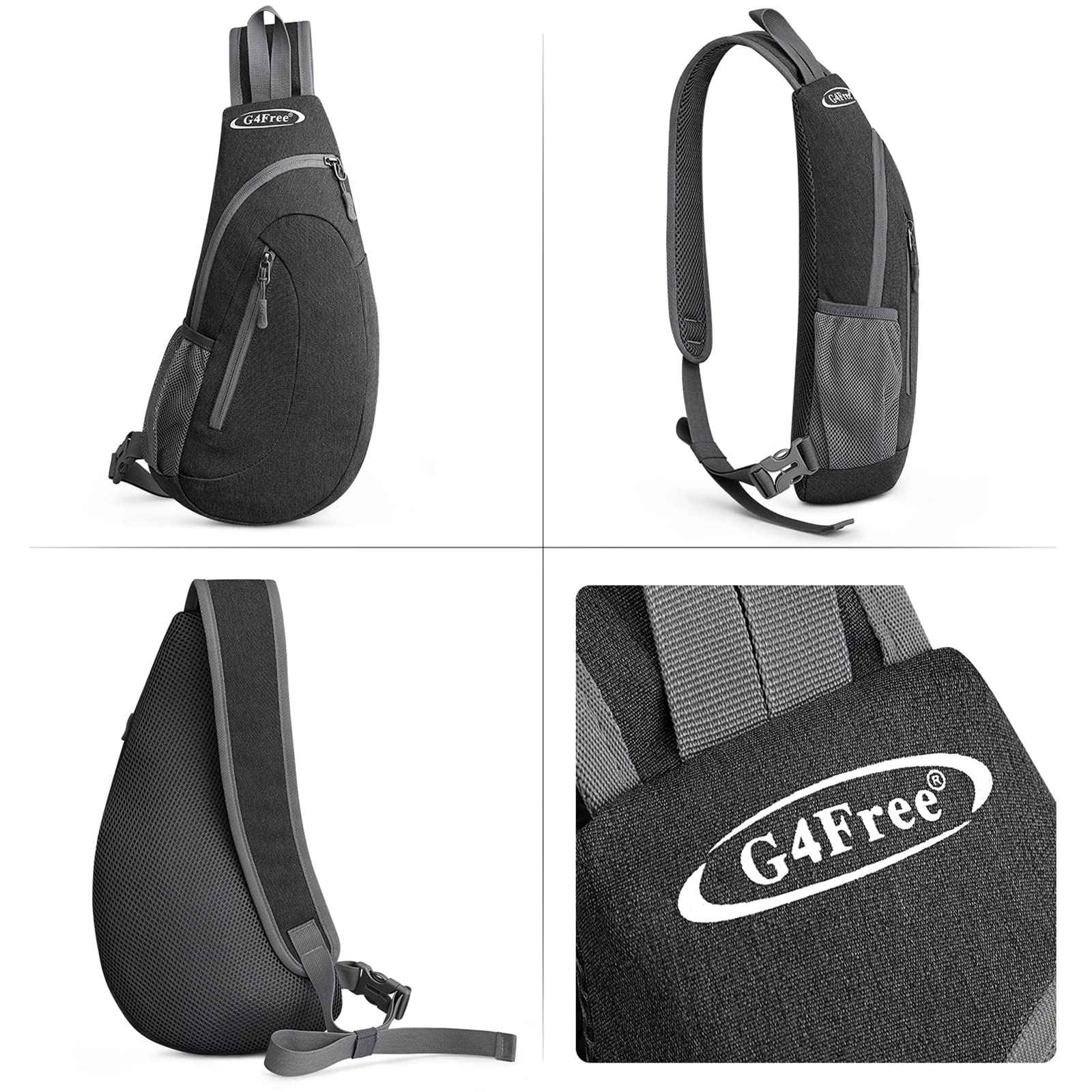Foto 8 pulgar | Mochila Bandolera G4free, Bandolera, Gris Oscuro - Venta Internacional.