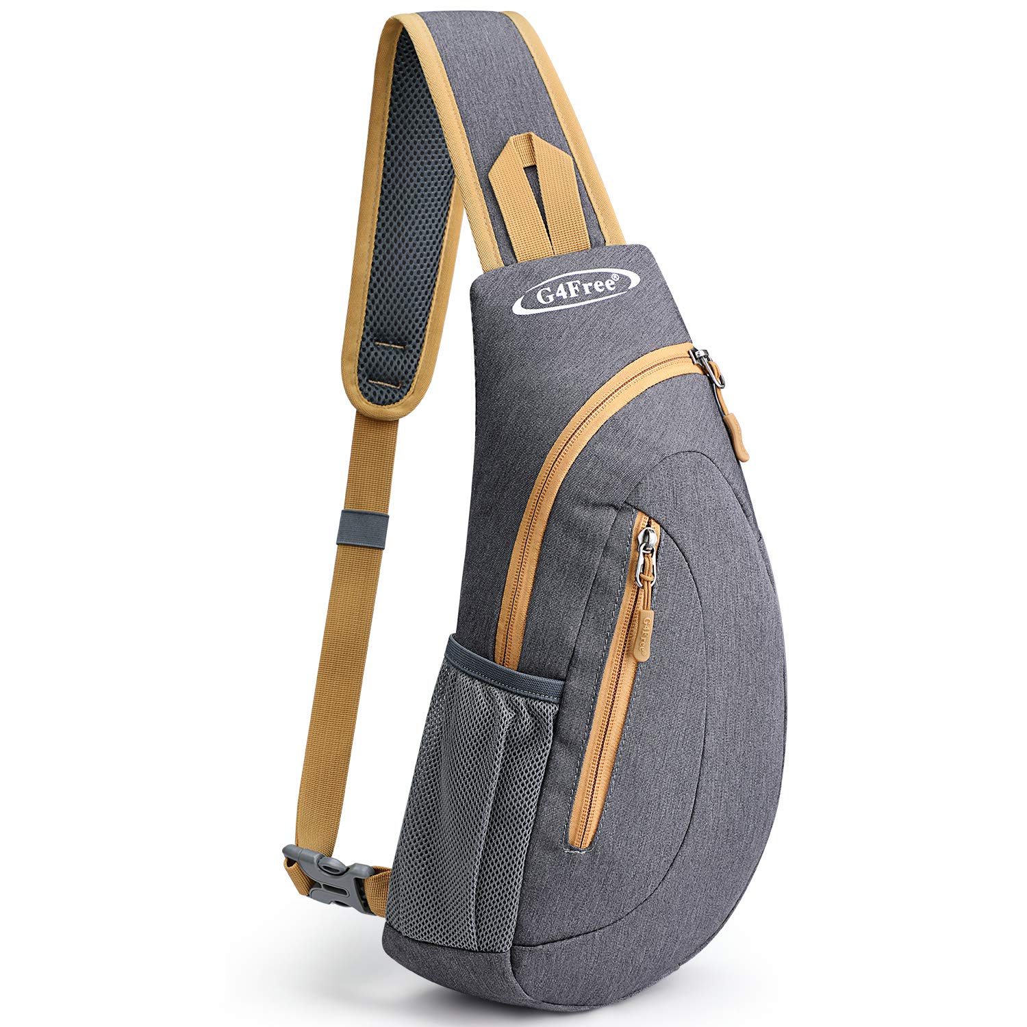 Foto 2 pulgar | Bandolera G4free, Bandolera, Bandolera, Pecho, Gris Y Amarillo - Venta Internacional.