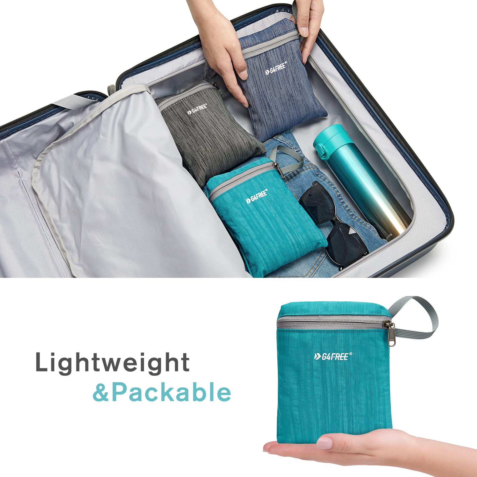 Foto 7 pulgar | Mochila De Senderismo G4free Ligera De 10 L/15 L, Plegable E Impermeable - Venta Internacional.