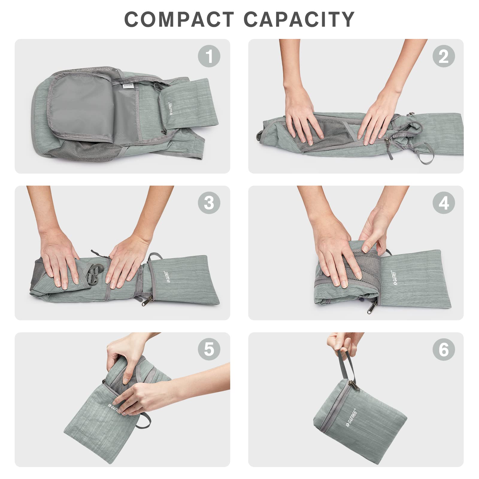 Foto 6 pulgar | Mochila De Senderismo G4free Ligera De 10 L/15 L, Plegable E Impermeable - Venta Internacional.