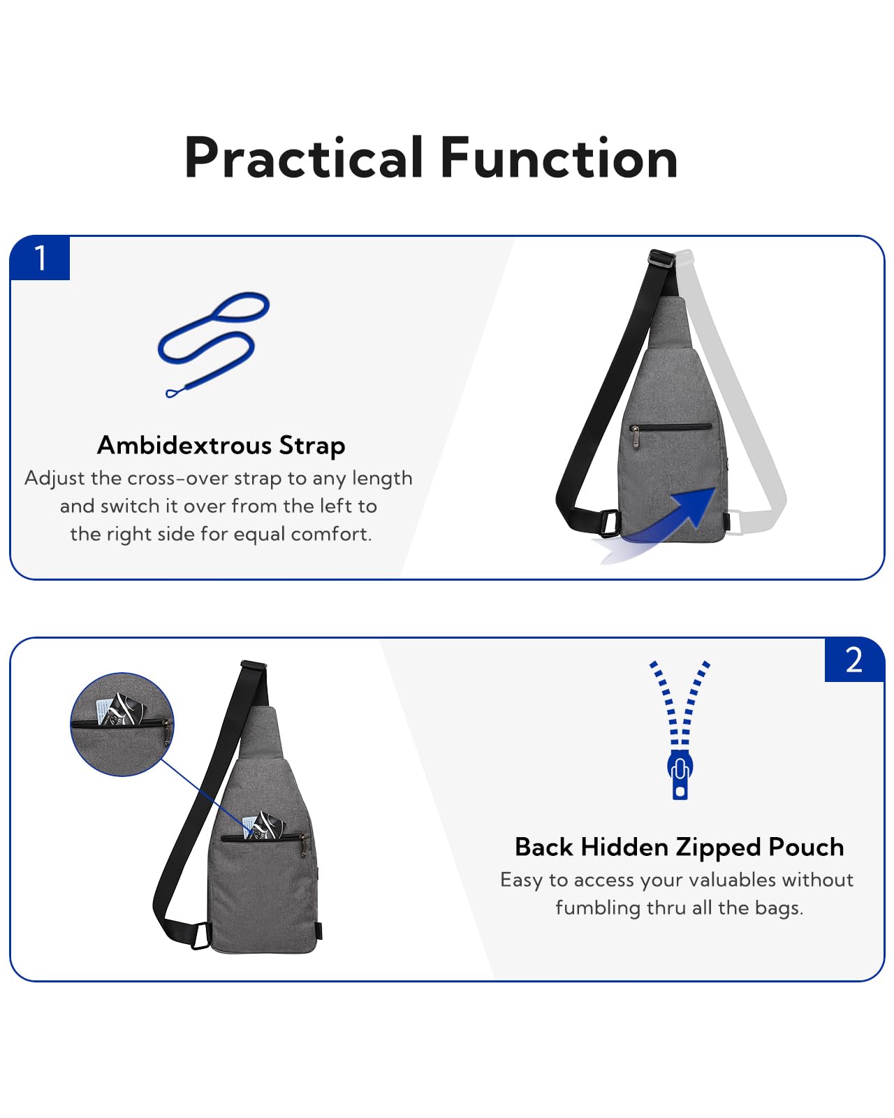 Foto 5 pulgar | Mochila Bandolera Waterfly Antirrobo Para Viajes - Venta Internacional.