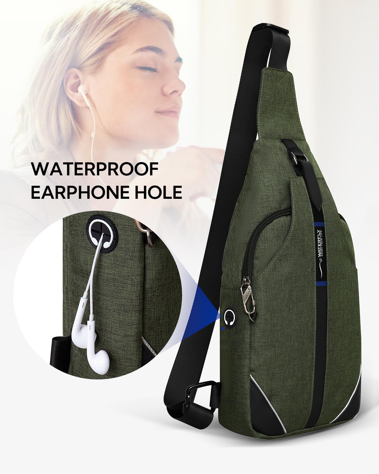 Foto 8 pulgar | Mochila Bandolera Waterfly Antirrobo Para Viajes - Venta Internacional.