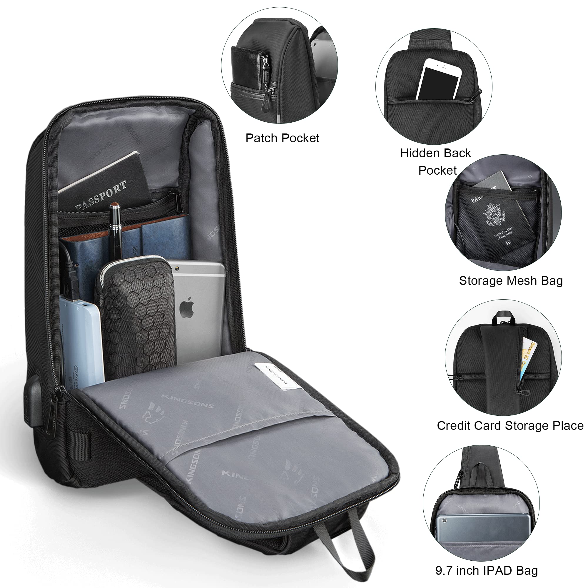 Foto 3 pulgar | Minimochila Kingsons Para Senderismo, Impermeable, Para Hombre - Venta Internacional.