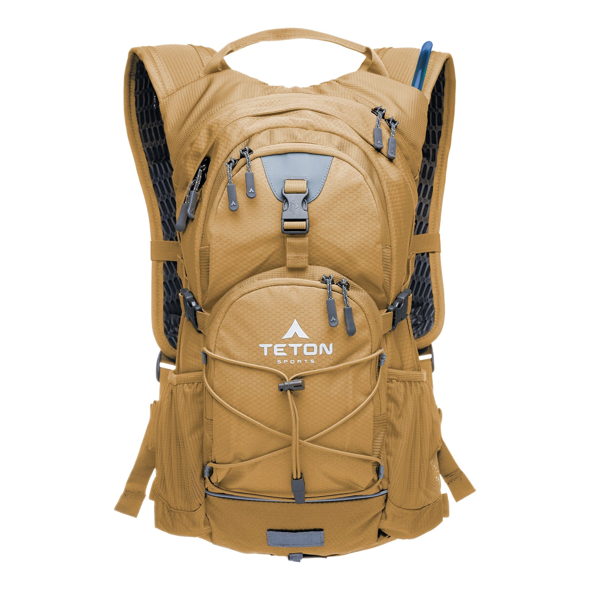 Mochila De Hidratación Oasis 22l Con Bolsa De Agua De 3l Café Teton
