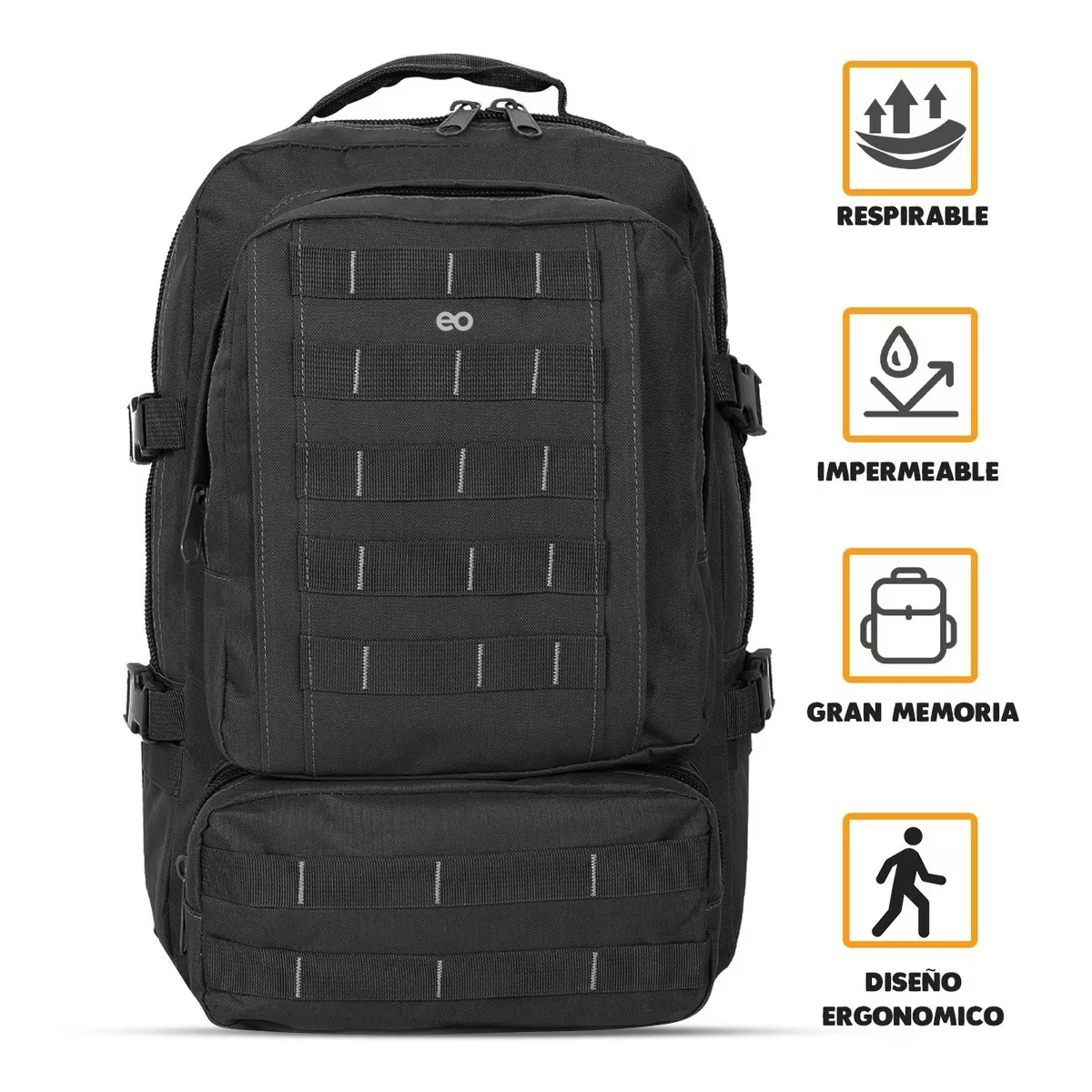 Foto 3 pulgar | Mochila Táctica Militar Portátil Mutilusos Eo Safe Imports Esi-4560-1 Negro