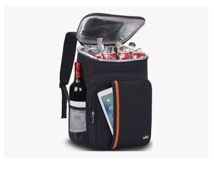 Foto 1 | Mochila Térmica Hielera Impermeable Picnic Alimento Almuerzo Negro Xtellar