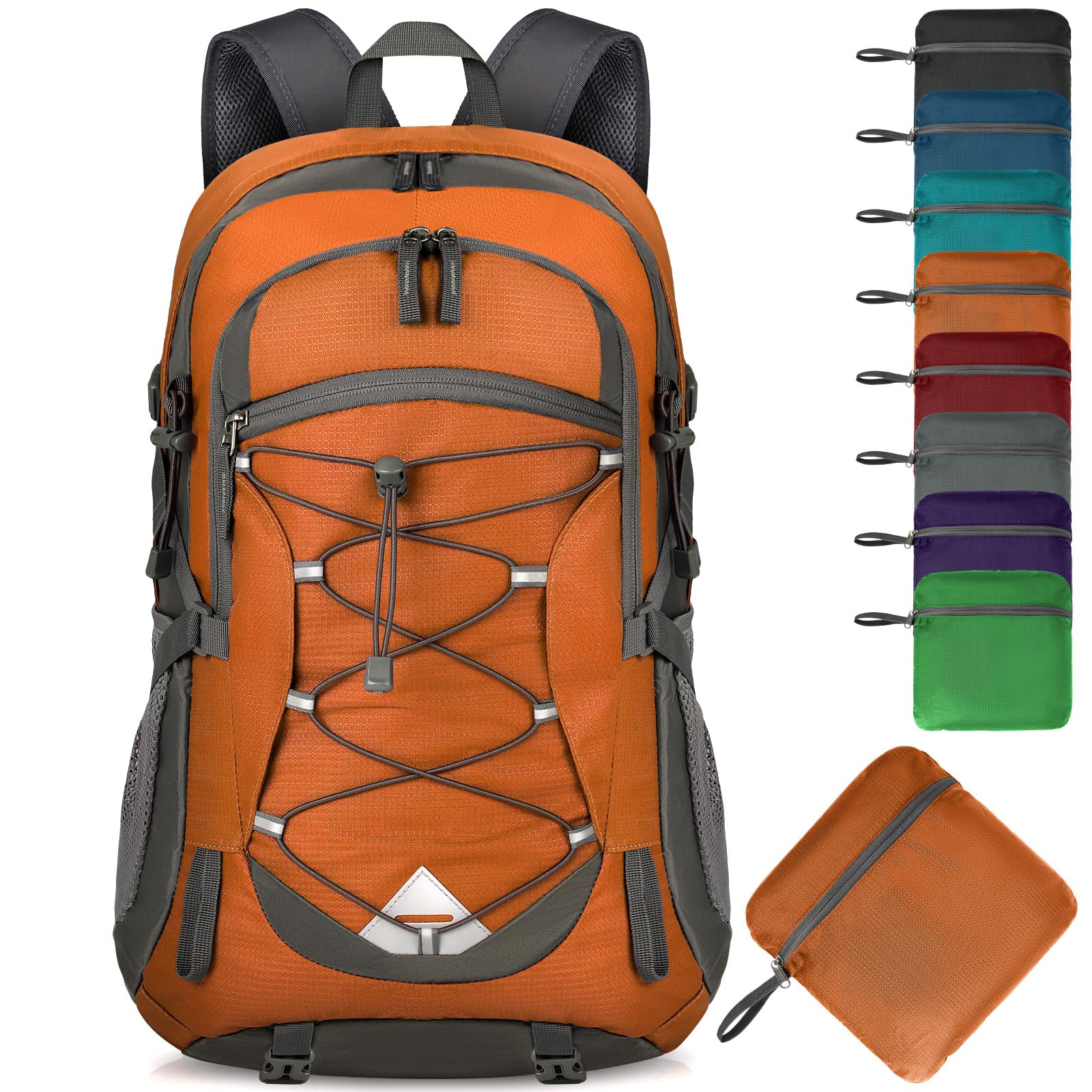 Mochila De Senderismo Igolumon Ligera 40 L Impermeable Naranja - Venta Internacional.
