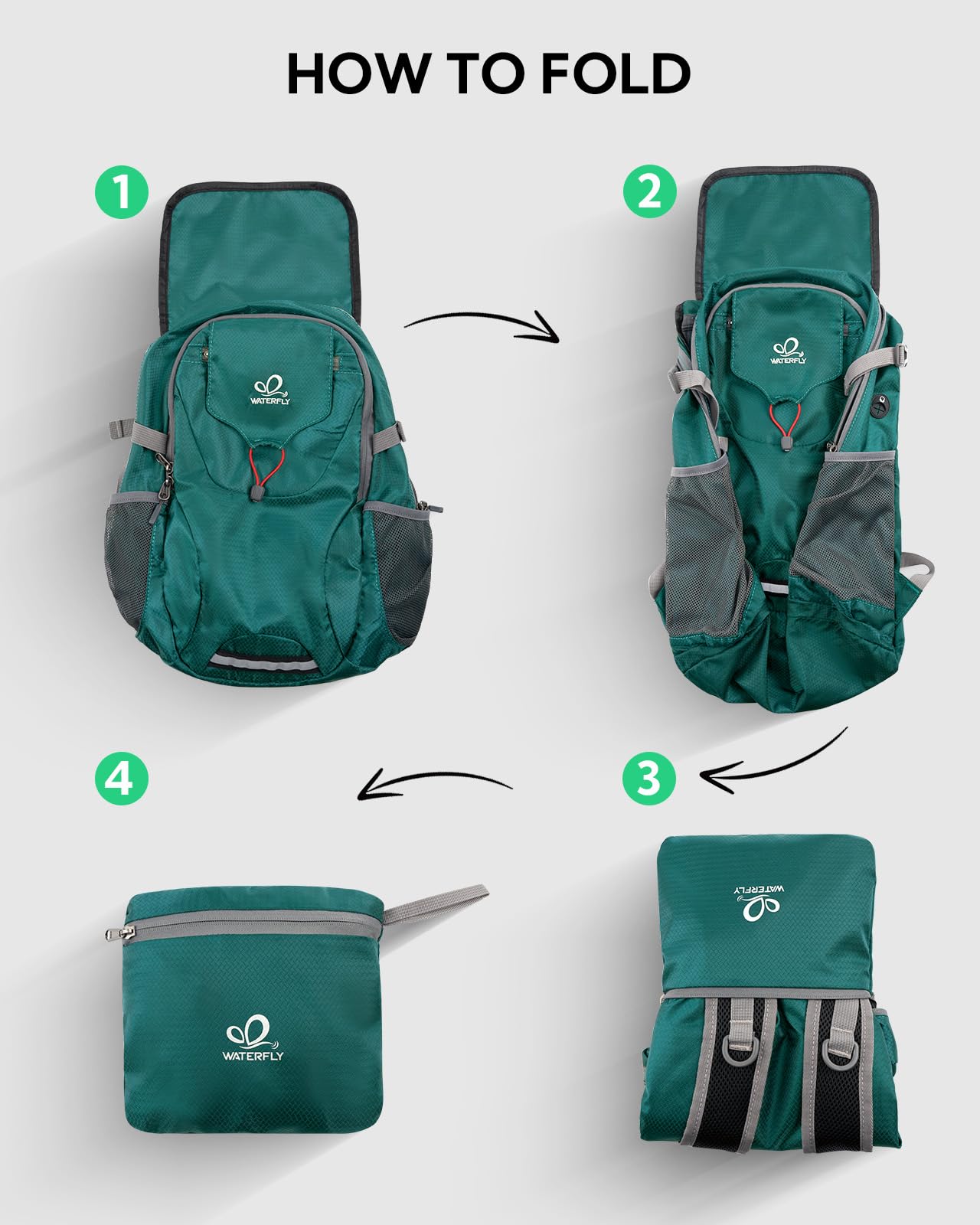 Foto 7 pulgar | Mochila Waterfly Para Acampar Y Senderismo, 30 L, Impermeable Y Ligera - Venta Internacional.