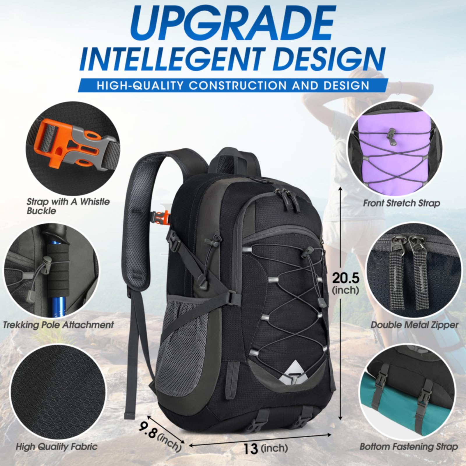 Foto 3 pulgar | Mochila De Senderismo Igolumon 40l Impermeable Para Hombre Y Mujer - Venta Internacional.