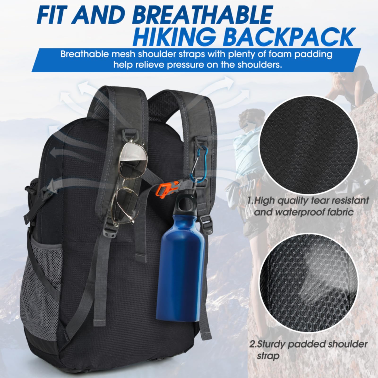 Foto 4 pulgar | Mochila De Senderismo Igolumon 40l Impermeable Para Hombre Y Mujer - Venta Internacional.