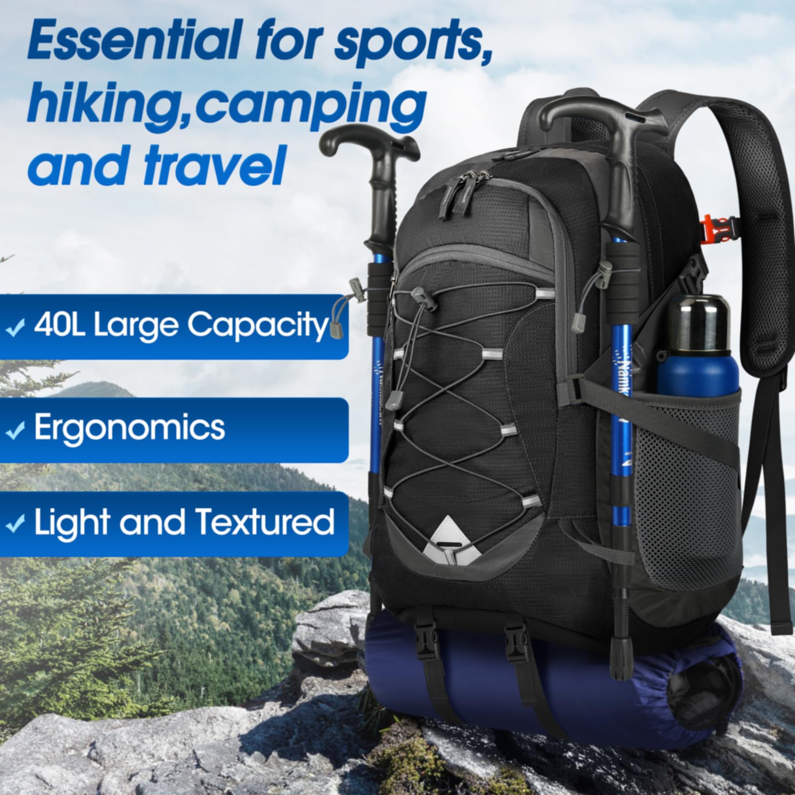 Foto 7 pulgar | Mochila De Senderismo Igolumon 40l Impermeable Para Hombre Y Mujer - Venta Internacional.