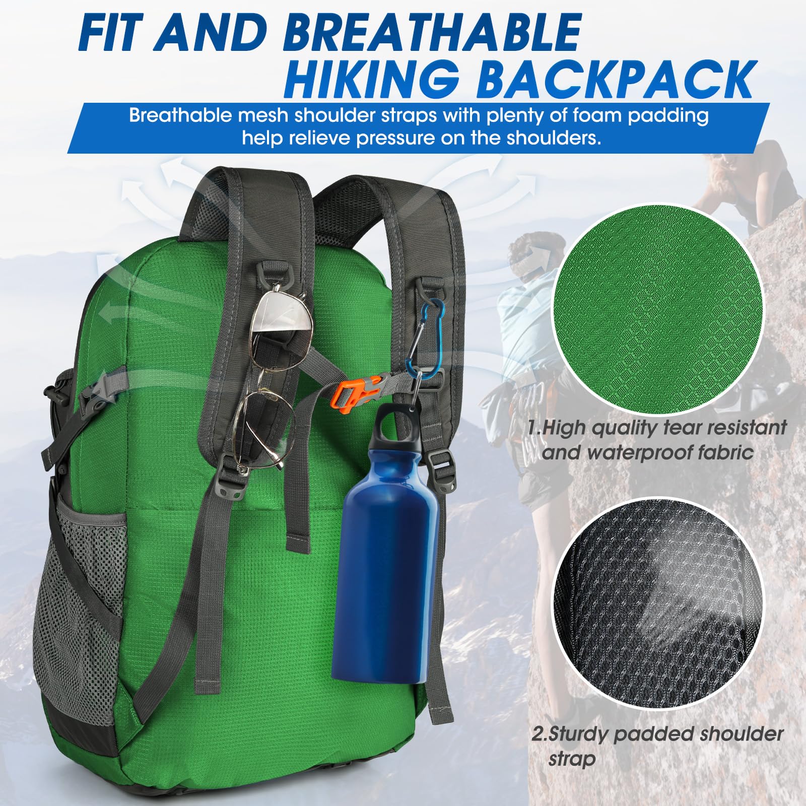 Foto 5 pulgar | Mochila De Senderismo Igolumon 40l Impermeable Para Hombre Y Mujer - Venta Internacional.