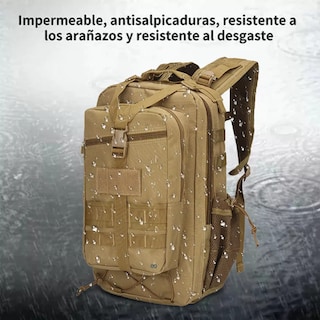 Foto 3 | Language Mochila Táctica Militar De Cámping Exterior Impermeable Eo Safe Imports Esi-10454-1 Beige