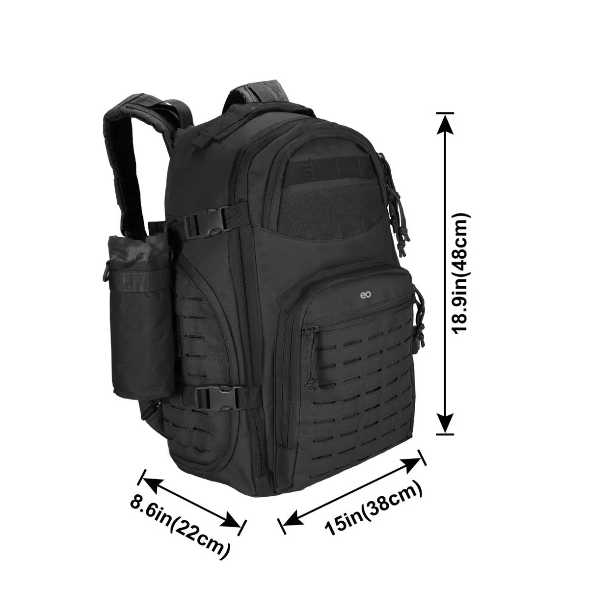 Foto 4 pulgar | Mochila Militar Táctica Camping Impermeable Eo Safe Imports Esi-14795-1 Negro