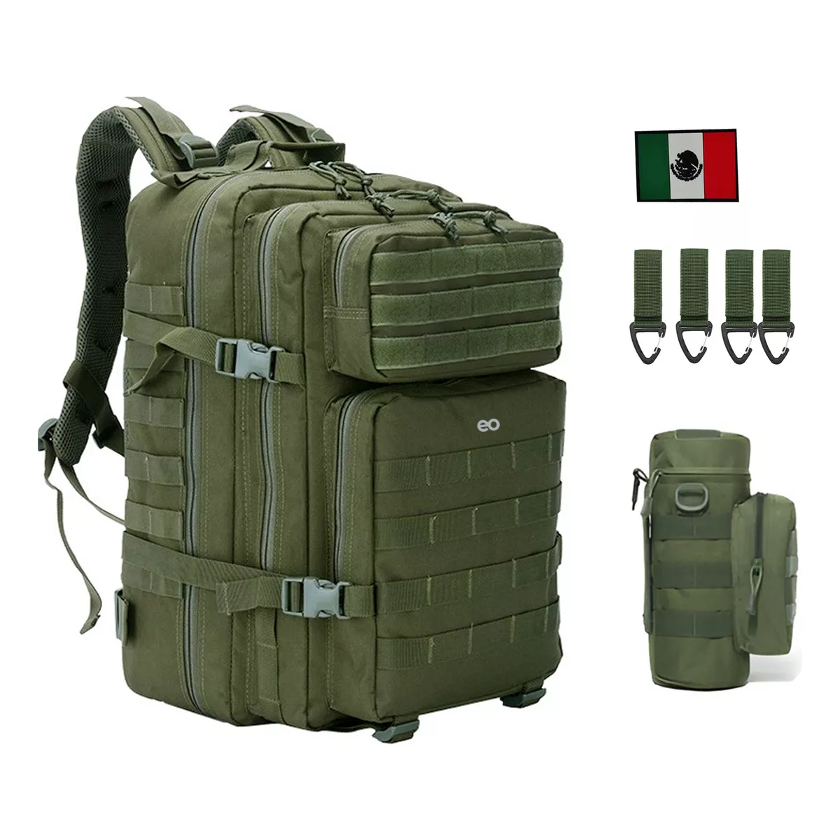 Foto 3 pulgar | Mochila Táctica Multifuncional Para Exteriores De 45 L Eo Safe Imports Esi-14793-1 Verde