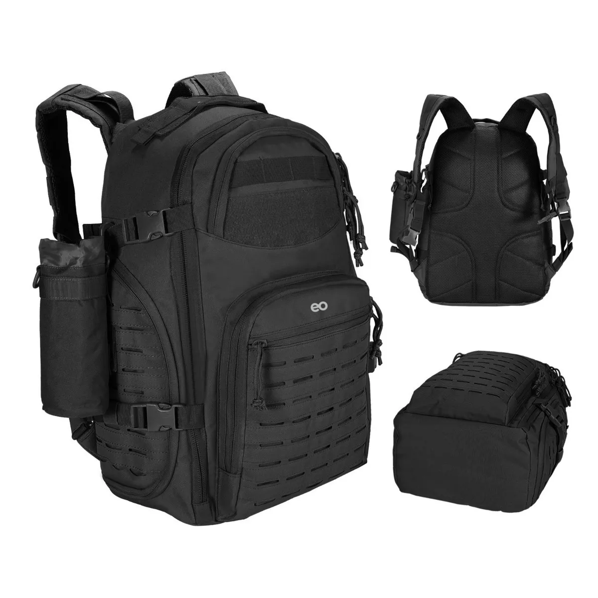 Foto 4 pulgar | Mochila De Camping Impermeable Alta Calidad Eo Safe Imports Esi-10446-1 Negro