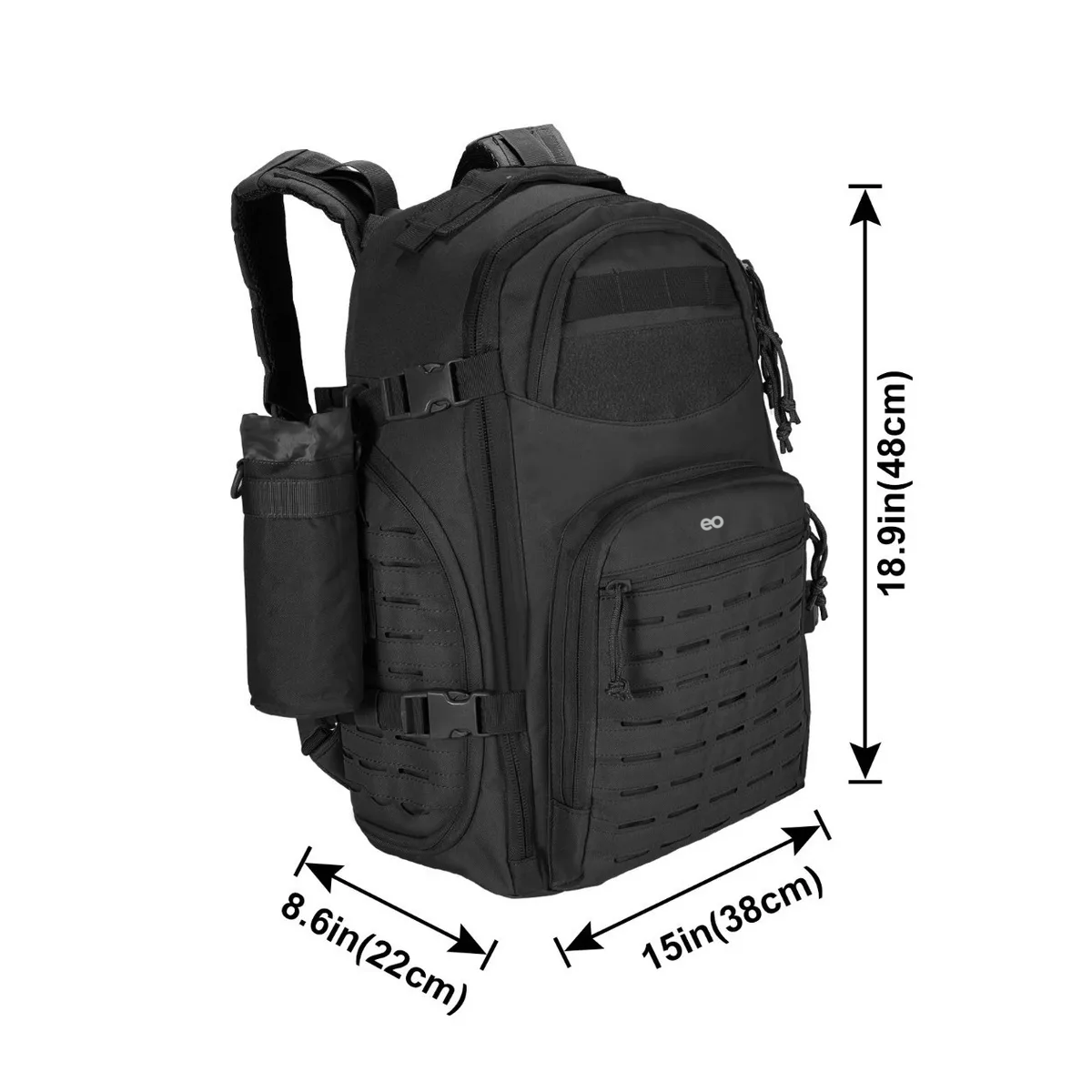 Foto 6 pulgar | Mochila De Camping Impermeable Alta Calidad Eo Safe Imports Esi-10446-1 Negro