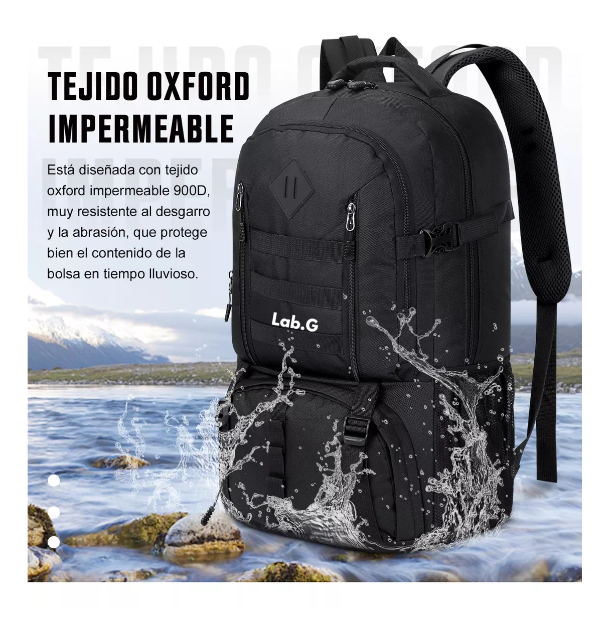 Foto 4 pulgar | Mochila Táctica Militar Impermeable Para Senderismo De 50l Negro