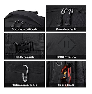 Foto 5 | Mochila Táctica Militar Impermeable Para Senderismo De 50l Negro