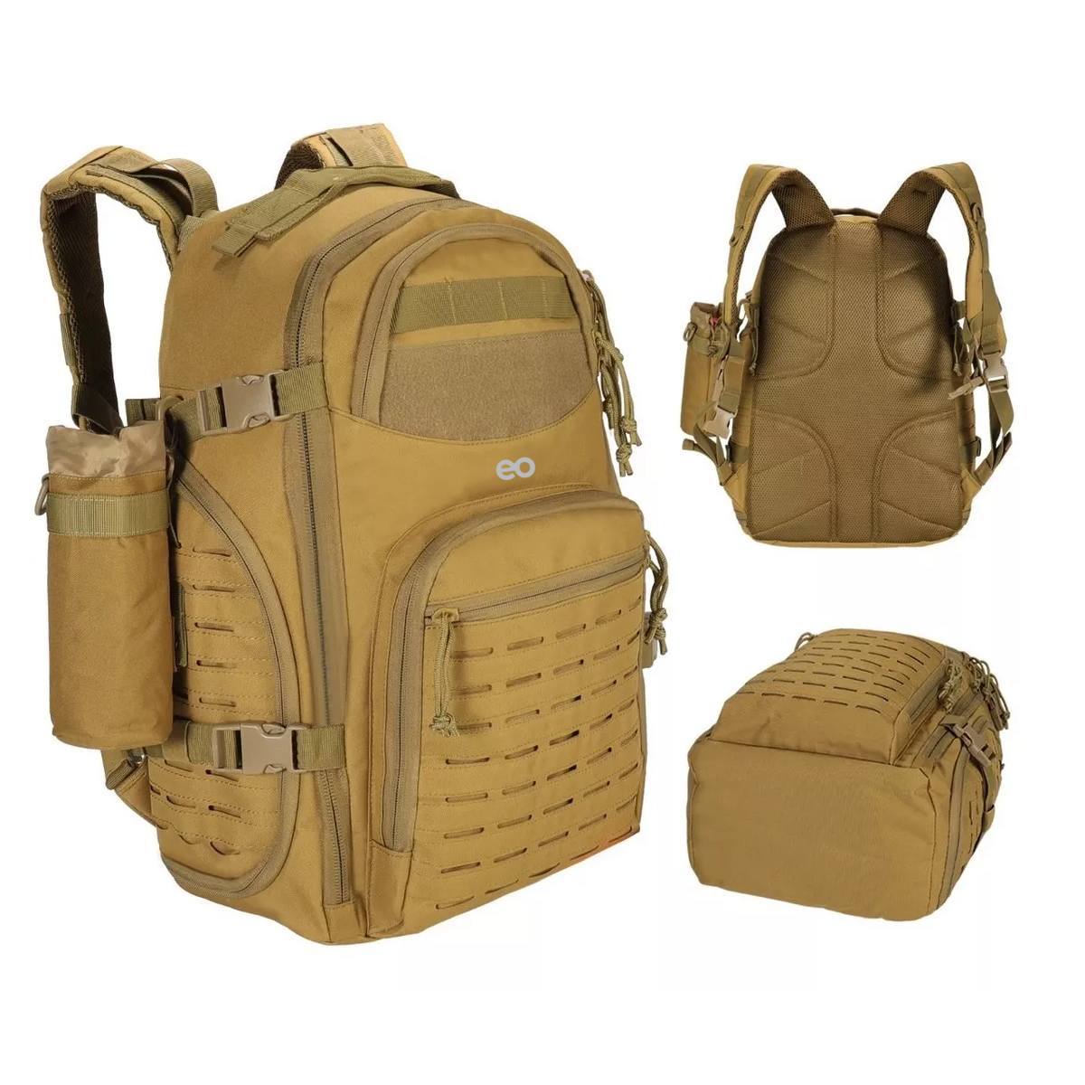 Foto 2 | Mochila Militar Táctica Camping Impermeable Alta Calidad Eo Safe Imports Esi-13715-1 Beige