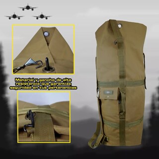 Foto 3 | Mochila Tactica Militar Maleta Saco Eo Safe Imports Esi-14421-1 Beige