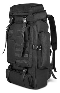 Foto 1 | Mochila Xtellar De Senderismo Mochila Cámping Impermeable 80l Color Negro Tela Oxford