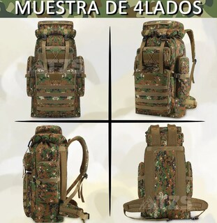 Foto 2 | Mochila Xtellar Táctica Militar 80l Campismo Senderismo Multifuncion