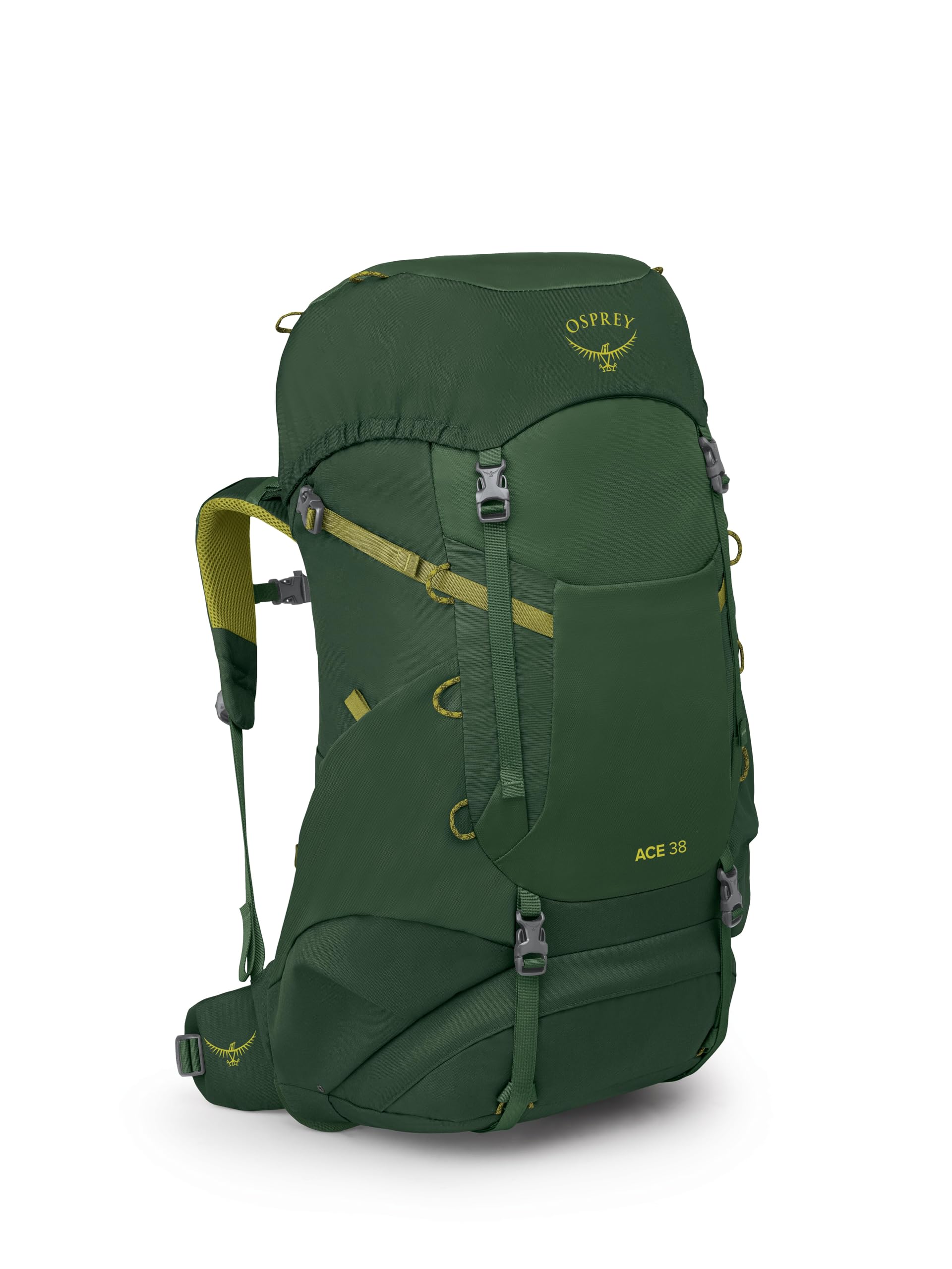 Mochila De Mochilero Osprey Ace 38 L Para Niños Con Toldo Verde - Venta Internacional.