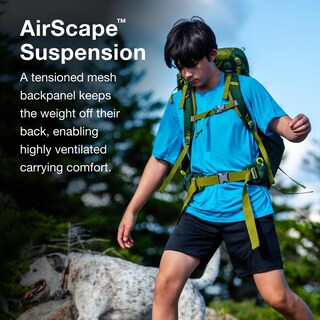 Foto 5 | Mochila De Mochilero Osprey Ace 38 L Para Niños Con Toldo Verde - Venta Internacional.