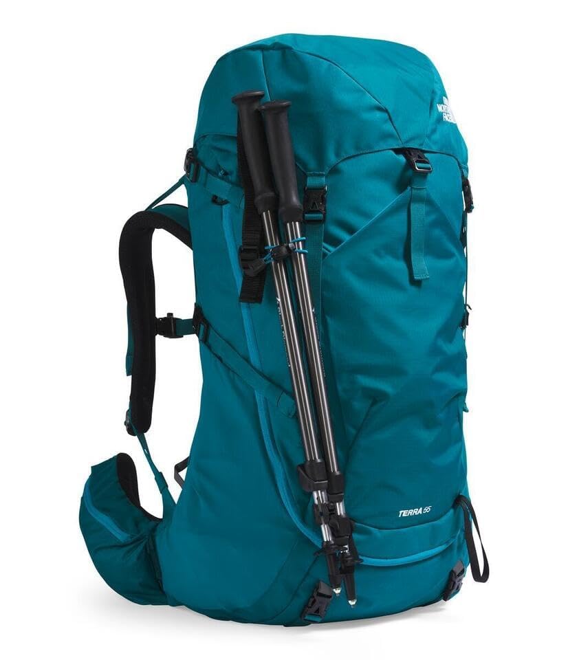 Foto 6 pulgar | Mochila De Mochilero The North Face Terra 55 Para Mujer, Azul - Venta Internacional.